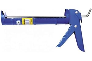 GLOBAL MATERIAL Pistola Silicona Estandar con cremallera | Aplicador de adhesivos y selladores | Medida 9" - 225 mm