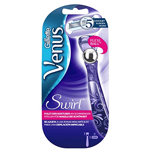 Gillette Venus Swirl Damenrasierer mit Flexiball Technologie, 1 Stück