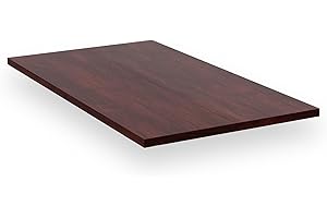 blumfeldt Bearsdon Plateau de Table en Bois - Durable, 160 x 90 cm, résistant aux Rayures & à la Chaleur, idéal pour Table à Manger - Finition Teck Moderne, Style Industriel & Minimaliste