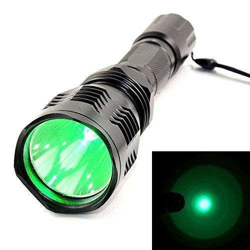 Sunmoch LED Jagd Taschenlampe GRÜN-LICHT Jagdlampe Ultra-Langstrecken grün Licht Jagd Taschenlampe für Wandern, Camping, Selbstverteidigung, Suche, Jagd, tägliche Beförderung, Nachtfahrt, Höhlenforschung, Nachtfischen, Patrouillen. - 3