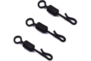 PHECDA PROFLY 100pcs Karpfen Angeln Wirbel Quick Change Rolling Swivel 3 Size Connectors for Carp Fishing