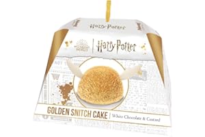 Paluani - Torta Boccino d'Oro, Panettone Harry Potter Ricoperto di Cioccolato Bianco con Crema Pasticcera - 800 gr