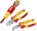 Produktbild Whia 3in1 Elektriker Set 1x Hochleistungsseitenschneider BiCut Professional 200mm Z18006 1x Installationszange TriCut Electric 170mm Z14101 1x ClicFix Magazin Bithalter 283109021 VDE GS Geprüfte Sicherheit für Elektrotechnik Elektroinstallation