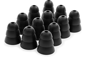 Okuli 12 x Gommini Auricolari Triplicare in Silicone Ricambio per Auricolari Cuffie