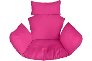 Ferocity Suspendu Hamac Chaise Coussins, Imperméable Siège de Chaise Rembourrage pour Patio Jardin, Balançoire Panier Suspendu Coussin de Siege, Rose [114]
