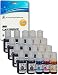 Produktbild 20 Tintenpatronen kompatibel zu 102 für Epson EcoTank ET-2700 ET-2750 ET-3700 ET-3750 ET-4750 - Schwarz/Cyan/Magenta/Gelb, hohe Kapazität (BK 127ml & C/M/Y 70ml)