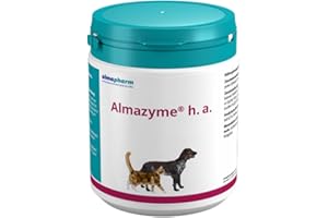 almapharm Almazyme h.a. Pulver | 500 g | Ergänzungsfuttermittel für Hunde und Katzen | Bei Nahrungsunverträglichkeiten | Vitalstoffe für optimalen Nahrungsaufschluss