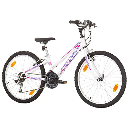 24 Zoll ADVENTURE EU-PRODUKT Jugend Fahrrad Rad Bike Cycling Damenfahrrad Kinderfahrrad Kinderrad Mädchenfahrrad Mountainbike MTB SHIMANO 18-GANG, Weiss - 4