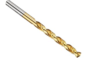 PATIKIL 7,7mm Punta da Trapano, M42 Acciaio ad Alta Velocità al 8% di Cobalto con Gambo Dritto 135° Rivestito in Nitruro di Titanio (TiN) per Acciaio Inossidabile in Metallo Duro - 1 Pezzo