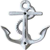 Set 4 Ganci Da Parete Shabby Chic - Ferro Laccato, Marrone Anticato E Grigio - Foto 10