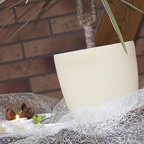 Terra 1401384100 Coubi Kunststoff Übertopf 15 cm, beige - 2