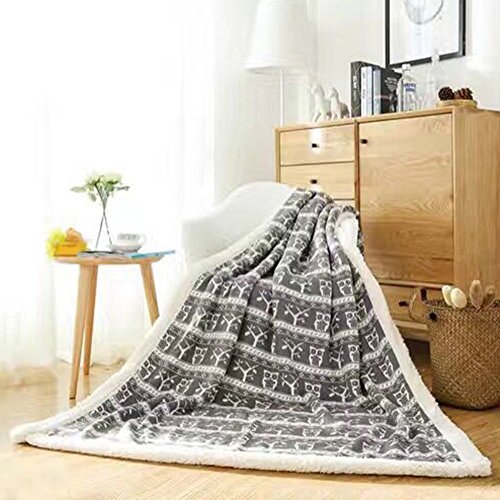 Plush Fleece Sherpa Throw Blanket Asdomo Christmas Theme Super Soft Fuzzy Blanket Velveteen Lambswool Sofa Couch