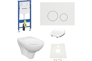 HGMBAD Set Geberit Spülkasten Design WC Betätigungsplatte WC Sitz