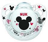 NUK Disney Mickey and Minnie Soothers Silicone (0-6 months)(colors may vary)