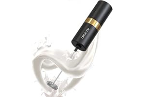 CIRCLE JOY Milk Frother Handheld, Frother for Coffee, Drink Mixer Battery Operated, Electric Whisk, Mini Mixer Wand for Matcha, Gold
