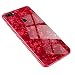 Produktbild LAGUI Hülle Geeignet für Huawei Y7 2018 / Y7 pro 2018, Ultradünne Elegantes Design Stil Handyhülle, 9H Panzerglas Rückseite und seitlich TPU Rahmen Schutzhülle, Anti-Scratch, stoßfeste. rot