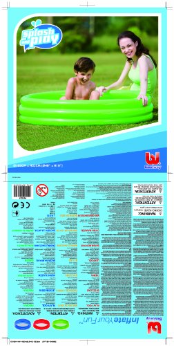 Bestway 51025B – Planschbecken Splash and Play 3-Ring- Pool, circa 122 x 25 cm (farblich sortiert ) - 8