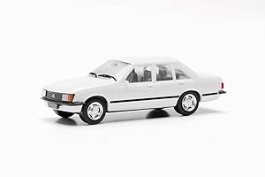 Herpa Opel Rekord E, fidèle à l'original à l'échelle 1:87, Diorama, d'objet de Collection, modèles de Voiture de décoration en Plastique Miniature, 029001, Blanc