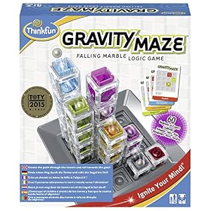 ThinkFun 763399, Gravity Maze, Juego de Habilidad, Juego de Logica, Edad Recomendada 8+, Juegos de Mesa