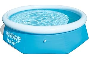 Bestway | 8ft Fast Set Pool Above Ground Swimming Pool for Kids and Adults, Complete Inflatable Pool Set, 2,100L