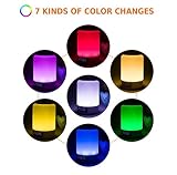 Keynice kabellosen Bluetooth Lautsprecher, Nachttisch-Lampe ,mehrfarbigem und dimmbaren,Schlummerfunktion und Wecker mit LED Zeitanzeige, Touch-Sensor, Freisprechfunktion, Gerät mit TF Kartenfunktion (weiß) - 3