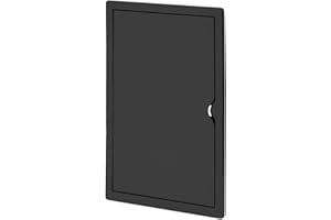 Miratic Tapa Contador de Luz Puerta Contador Agua Tapa Cuadro Electrico Fabricada en Material ABS Resistente Perfectos para uso Comercial y Residencial Color Negro (40 x 40 cm)