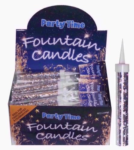PARTY TIME PK2 FOUNTAIN SPARKLING CANDLE PK24