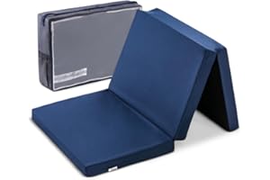 hauck Sleeper Materassino da Viaggio Pieghevole 120 x 60 x 5 cm con Borsa di Trasporto - Compatibile con Lettino da Campeggio Dream N Play Plus, Sleep N Play Go Plus, Play N Relax Center - Blu