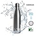 Produktbild Trinkflasche Edelstahl silber | ONESOLID® | Sportflasche | Wasserflasche | Thermosflasche | Isolierflasche | Doppelwandig | Vakuum | Design | Ideal für Sport, Fitness, Outdoor, Alltag, Freizeit, Büro | ökologisch einwandfrei | schadstofffrei ohne Weichmacher und Kunststoffe | gesunder Trinkgenuss | ohne BPA | 500 ml