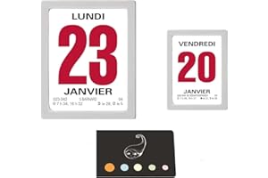 BLUMIE SHOP Lot De 2 Calendriers 2024 à Effeuiller Oberthur : Grand Format Classique + Mini Classique + 1 Index Ashésif Blumie