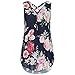 Produktbild Damen Tank Tops, MOIKA Frauen Lose Sleeveless Tank Top Kreuz Zurück Saum Layed Reißverschluss V-Ausschnitt T-Shirts Tops (L, Y-Marine)