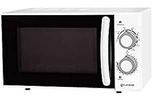 Grunkel - MWG-25SG - Micro-ondes de 25 l de capacité et 6 niveaux de puissance. Fonction dégivrage et minuterie jusqu'à 30 minutes - 900 W - Blanc (Avec Grill)