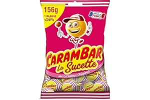 EPICERIE CARAMBAR - Sucette Caramel 156G - Lot De 4