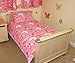 Glitter Butterfly cot bed duvet set