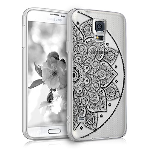 kwmobile Funda para Samsung Galaxy S5 S5 Neo - Carcasa de TPU para m vil y dise o de Medio Mandala en Negro Transparente reviews kwmobile Funda para Samsung Galaxy S5 S5 Neo - Carcasa de TPU para m vil y dise o de Medio Mandala en Negro Transparente