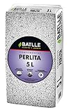 Semillas Batlle 960095PIC – Substrat Perlite 5 L, 32 x 24 x 31 cm, blanc et turquoise