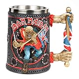 ESTILO: Jarra de cerveza Nemesis Now Jarra de Cerveza Iron Maiden con Eddie en Relieve - 14cm