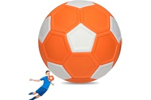 Rppiup Fussball Curve Ball, 20cm Softball Fußball, Curve Ball, Schaumstoffball, Kurve-Ball für Tricks, Gummi Swerve Ball Fußball, Fun Sport Softball Fußball, Kinder Fußball Ball für 5–15-Jährige