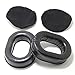 Price comparison product image Ancable Comfort Gel Undercut Ear Seals for David Clark Avcomm Pilot-USA ASA Flightcom Aviation Headsets with Premium Deluxe Velours Cloth Ear Seal Covers