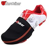 Guaine protettive per scarpe sportive da ciclismo e da mountain bike, invernali e calde, in tessuto nero