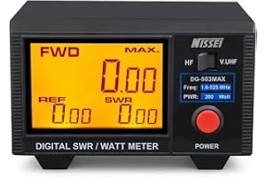 NISSEI DG-503 MAX Digital Roe Gauge (SWR) och effekt - CW/FM/FDMA/DMR (TDMA)/Am/SSB (Pep)