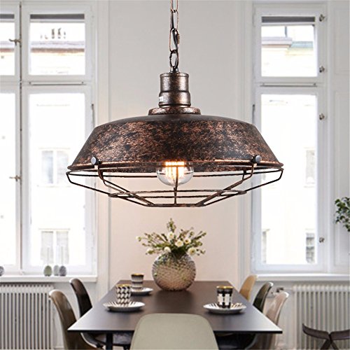 Preisvergleich Produktbild SQIAO Moderne LED Pendelleuchten Bügeleisen Kunst Bronze kronleuchter Lounge Restaurant Schlafzimmer Bett für Kinder Wohnzimmer, 360 mm Küche