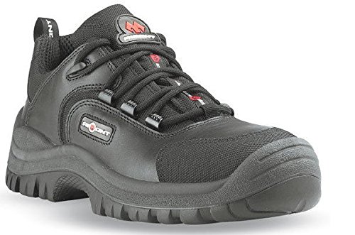 AIMONT Air Sicherheitsschuh Sicherheitsschuhe Arbeitsschuhe Flach Schwarz S3, Größe:45