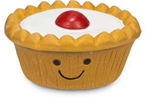 Petface Cherry Bakewell Latex Dog Toy with Built-In Squeaker (Pack of 1)