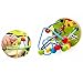 Fajiabao 2 Pcs Brightly Coloured Mini Size Wooden Bead Maze Roller Coaster Puzzle Toy Counting Frames Lovely Christmas Birthday Gift for Toddlers Random Delivery (Style A)