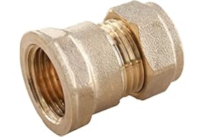 PLUMB-PAK Plumb Pak PF10 15mm x 1/2-inch Female Compression Straight Coupler (Pack of 5)