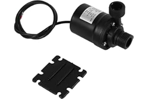 YUECOOM Mini bomba de agua, DC 24V 800L/H 5M Bomba de circulación de agua caliente Bomba de agua solar Motor sin escobillas Bomba de agua sumergible