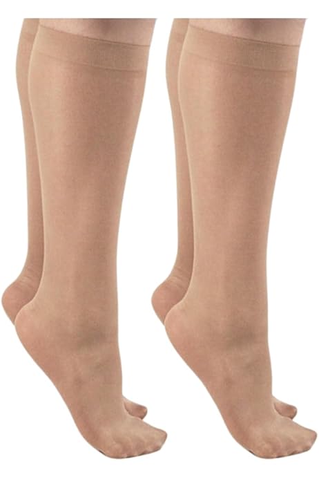 Gambaletti Donna Velati 20 DEN - Fino Al Ginocchio, Taglia Unica, Nero, 3 O 6 Pezzi