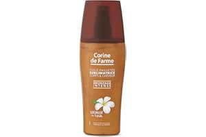 Corine de Farme, Glitzerndes Öl, angereichert mit Monoï, Sonnenpflege, Schönheit, für Haut und Haar, ohne Parabene, hergestellt und verpackt in Frankreich, 150 ml