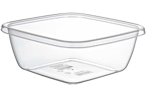 HOBBY LIFE Maya Professional Tools 031100 Barreño Cuadrado, 3.5 litros, Transparente